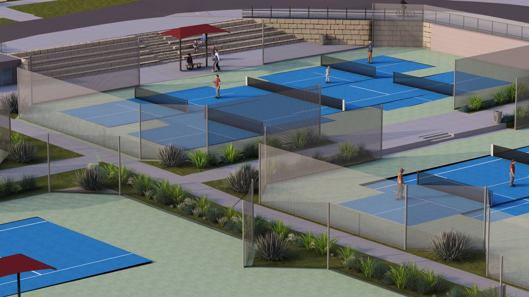 Conceptual rendering of the future Tennis and Pickleball Complex