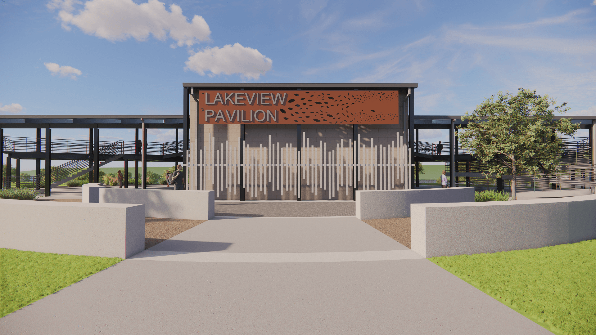 Conceptual rendering of the front of the future Lakeview Pavilion