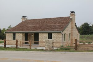 photo of the newly-restored old stagecoach inn, 2024